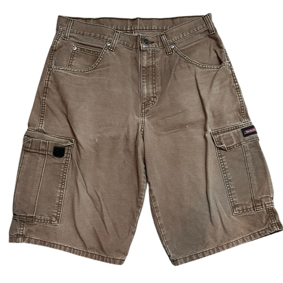 Dickies Shorts Mens Relaxed Fit Cargo Workwear Canvas‎ Sz 32 - Picture 1 of 5